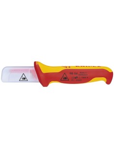 Cuchillo para cable mango aislante en dos componentes, según norma VDE 190 mm KNIPEX 98 54 2