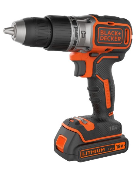 BL188KB-QW - Taladro Percutor BRUSHLESS 18V con 2 baterías 1,5Ah de Litio y maletín