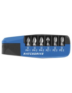 Caja de puntas con carraca Ratchdrive 2