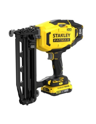 Clavadora de Acabados V20 Li-Ion 18V 16Ga con 2 baterías Li-Ion 2Ah, cargador 2A y maletín