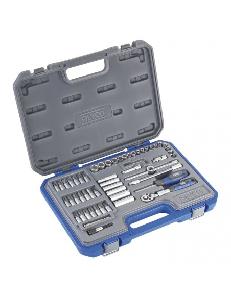 ALYCO 192187 Juego de vasos y accesorios 58 pzas de 1/4