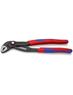 Cobra QuickSet Tenaza para bombas de agua con fundas esbeltas en dos componentes gris atramentado 250 mm KNIPEX 87 22 250