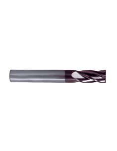 Fresa frontal universal metal duro integral tipo N TiAIN, DIN 6527 L/6528* 2