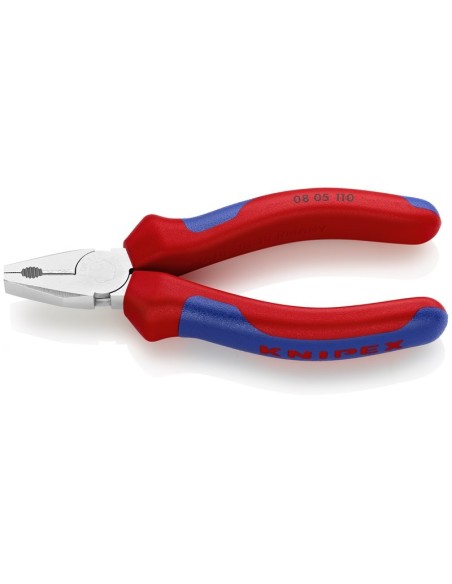 Alicate universal mini con fundas multicomponentes cromado 110 mm KNIPEX 08 05 110
