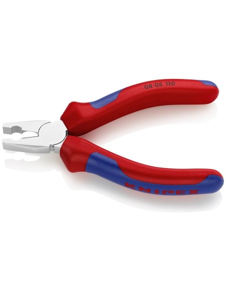 Alicate universal mini con fundas multicomponentes cromado 110 mm KNIPEX 08 05 110