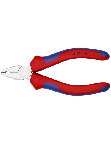 Alicate universal mini con fundas multicomponentes cromado 110 mm KNIPEX 08 05 110