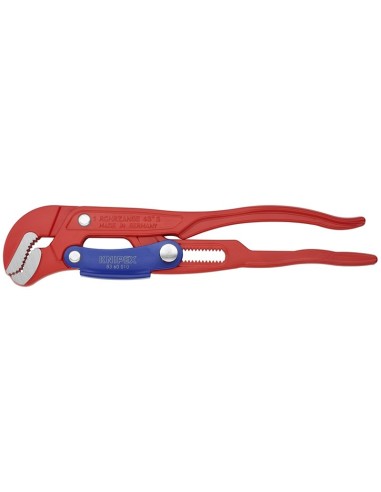Llave para tubos en forma de S Con ajuste rápido recubierto de pintura pulverizada, rojo 330 mm KNIPEX 83 60 010