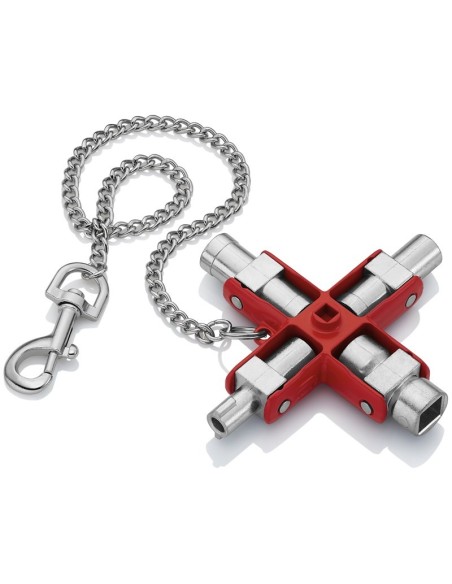 Llave universal para armarios y sistemas de paso estándar 90 mm (cartulina autoservicio/blíster) KNIPEX 00 11 06
