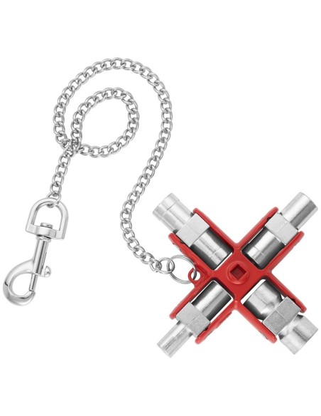 Llave universal para armarios y sistemas de paso estándar 90 mm (cartulina autoservicio/blíster) KNIPEX 00 11 06