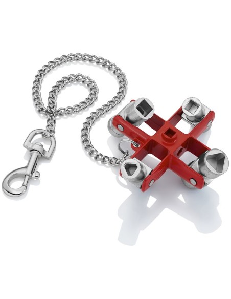 Llave universal para armarios y sistemas de paso estándar 90 mm (cartulina autoservicio/blíster) KNIPEX 00 11 06