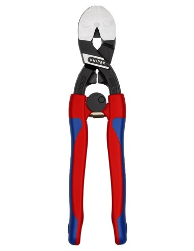Cortante de fuerza para corte a ras para metal blando y plástico con fundas esbeltas en dos componentes negro atramentado 200 m