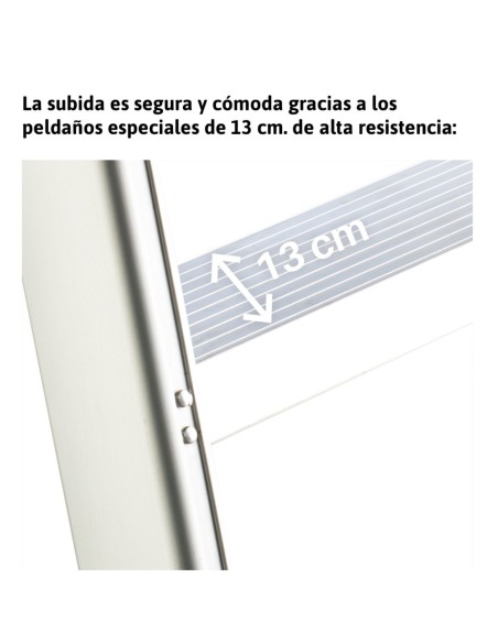 DOMUS | Escalera profesional con peldaños cómodos