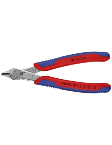 Electronic Super Knips con fundas multicomponentes 125 mm (cartulina autoservicio/blíster) KNIPEX 78 13 125 SB