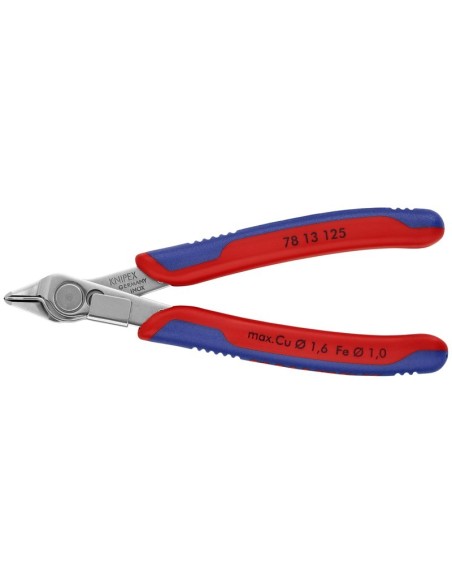 Electronic Super Knips con fundas multicomponentes 125 mm (cartulina autoservicio/blíster) KNIPEX 78 13 125 SB