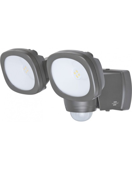 Foco LED de pared doble a batería LUFOS con detector de movimiento y protección IP44