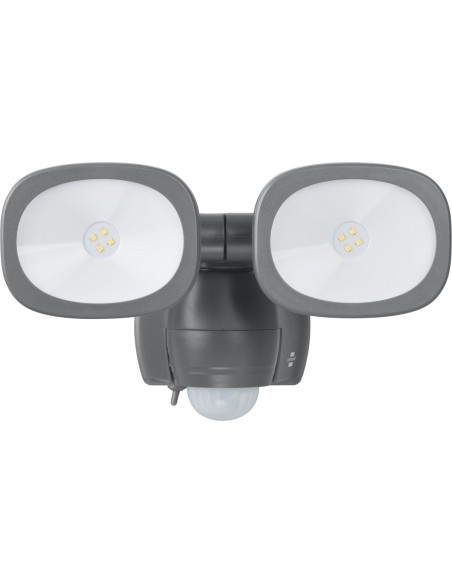 Foco LED de pared doble a batería LUFOS con detector de movimiento y protección IP44
