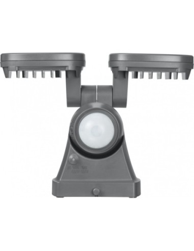 Foco LED de pared doble a batería LUFOS con detector de movimiento y protección IP44