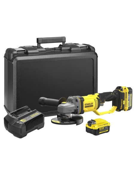 Mini-Amoladora V20 18V 125mm con 2 baterías Li-Ion 4Ah