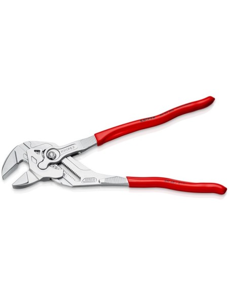 Tenaza llave alicate y llave en una sola herramienta recubiertos de plástico cromado 300 mm KNIPEX 86 03 300