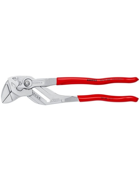 Tenaza llave alicate y llave en una sola herramienta recubiertos de plástico cromado 300 mm KNIPEX 86 03 300