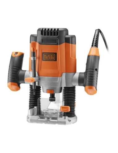 KW1200EKA-QS - Fresadora electrónica 1200W 6.35mm con accesorios y maletín