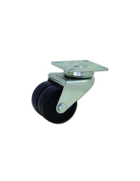 BDPG: Rotantes modelo B - Rueda doble D - Sujeción por pletina P - Giratorios G | 29-230 BDPG2 075 PLL2