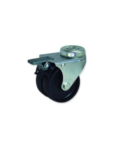 BDTG: Rotantes modelo B - Rueda doble D - Sujeción por tornillo M-10 T - Giratorios G | 29-200-FD BDTG2 050 PLL2-FD