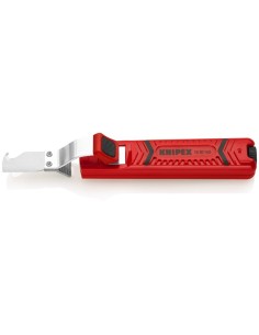 Pelamangueras con hoja de bisturí carcasa de plástico resistente a los golpes 165 mm KNIPEX 16 20 165 SB 2