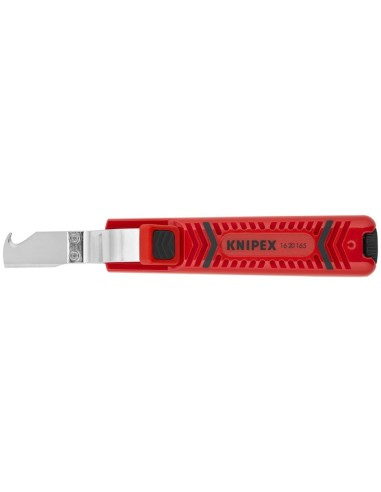 Pelamangueras con hoja de bisturí carcasa de plástico resistente a los golpes 165 mm KNIPEX 16 20 165 SB