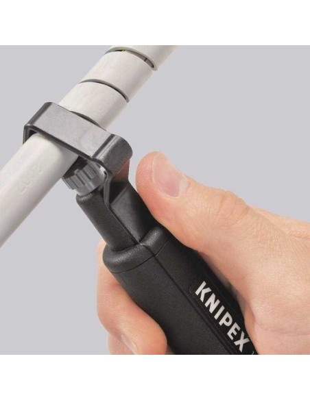 Pelamangueras para corte en espiral carcasa de plástico resistente a los golpes 150 mm KNIPEX 16 30 145 SB