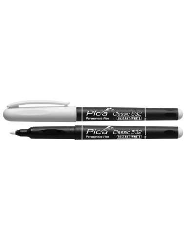 Marcador blanco permanente con punta media Classic 532 Instant White