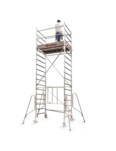 RAPIDO 180 | Andamio de aluminio con ruedas y plataforma de 180x105 cm.