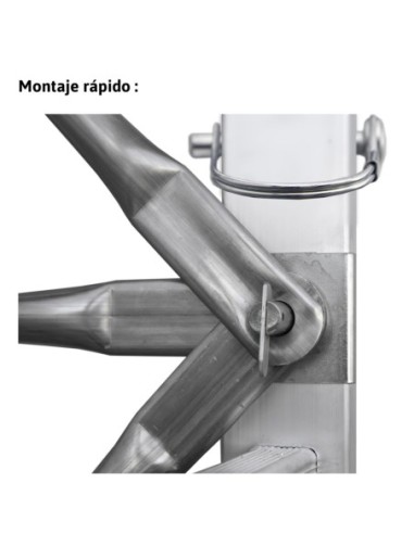 RAPIDO 180 | Andamio de aluminio con ruedas y plataforma de 180x105 cm.
