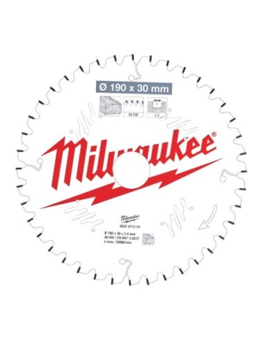 MILWAUKEE 4932471314 Discos para ingletadoras Gen II