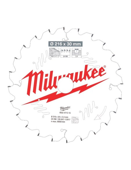 MILWAUKEE 4932471314 Discos para ingletadoras Gen II