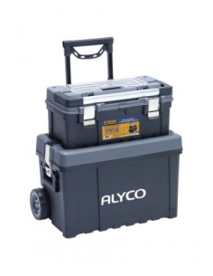 Alyco 192796 trolley de baúl de plástico y caja de plástico
