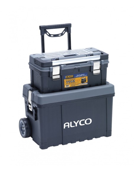 Alyco 192796 trolley de baúl de plástico y caja de plástico