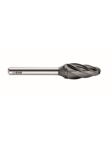 Ref. 9268 fresa rotativa metal duro norma-rbf (f) ojiva redondeada