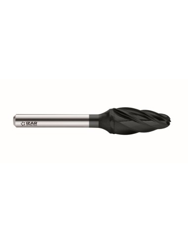 Ref. 9268 fresa rotativa metal duro norma-rbf (f) ojiva redondeada