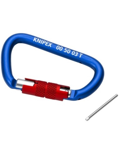 Mosquetón 2 piezas (cartulina autoservicio/blíster) KNIPEX 00 50 03 T BK