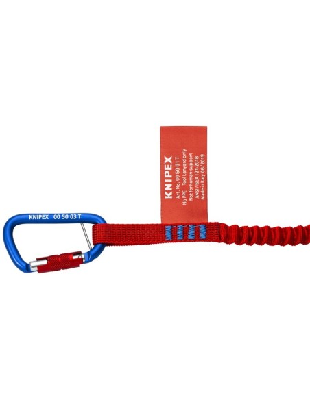 Mosquetón 2 piezas (cartulina autoservicio/blíster) KNIPEX 00 50 03 T BK