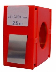 Rollo fleje calibrado 2.5 metros x 25 mm inox 2