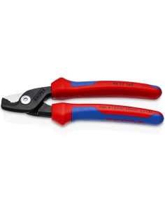 StepCut Tijeras cortacables con fundas multicomponentes bruñido 160 mm KNIPEX 95 12 160 SB