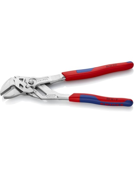 Tenaza llave alicate y llave en una sola herramienta con fundas multicomponentes cromado 250 mm KNIPEX 86 05 250