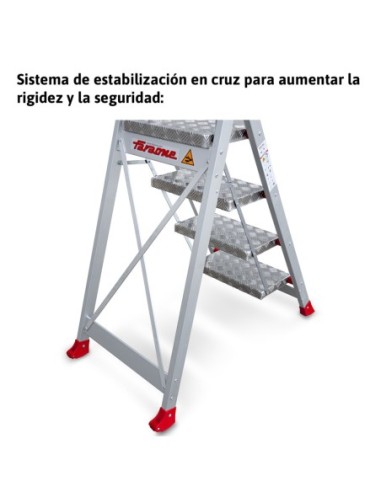 SGP | Taburete de alta seguridad en aluminio