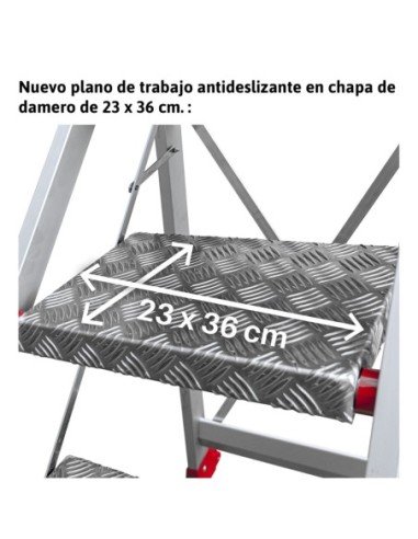 SGP | Taburete de alta seguridad en aluminio