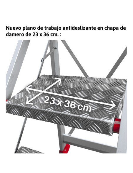 SGP | Taburete de alta seguridad en aluminio