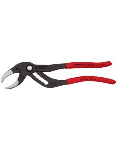 Tenaza para tuberías y racores recubiertos de plástico antideslizante negro atramentado 250 mm KNIPEX 81 01 250