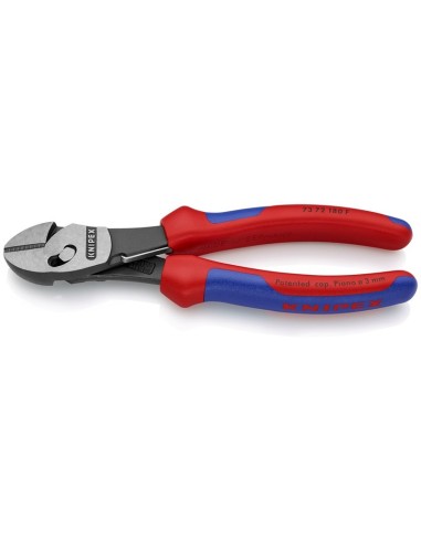 TwinForce Alicate de corte diagonal de alto rendimiento con muelle de apertura con fundas multicomponentes negro atramentado 1