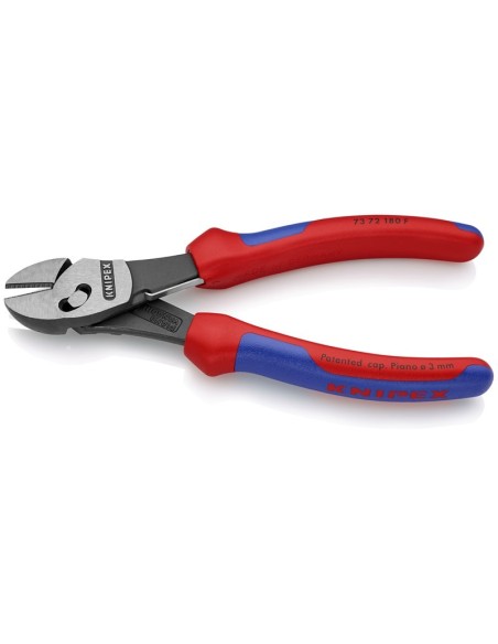 TwinForce Alicate de corte diagonal de alto rendimiento con muelle de apertura con fundas multicomponentes negro atramentado 1